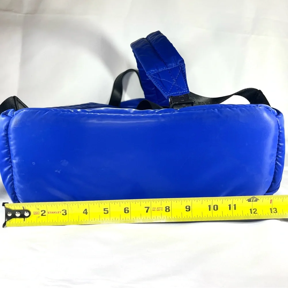 BCBGeneration Royal‎ Blue Quilted Puffer Backpack Trendy Y2K 90s Lightweight